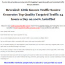 几乎没有人知道的流量来源，每天24小时自动运行，100%自动操作。（24 Hour Traffic Machine）