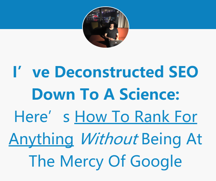 Google搜索引擎优化排名 TOP #1 比您想象的要轻松(Scientific Rankings) Google搜索引擎优化排名 TOP #1 比您想象的要轻松(Scientific Rankings)