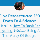 Google搜索引擎优化排名 TOP #1 比您想象的要轻松（Scientific Rankings）