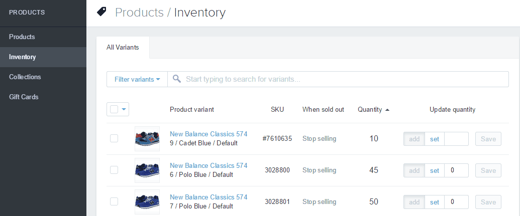 Shopify开店建站营销推广卖家平台后台中文指南 – Inventory/库存管理 Shopify开店建站营销推广卖家平台后台中文指南 – Inventory/库存管理