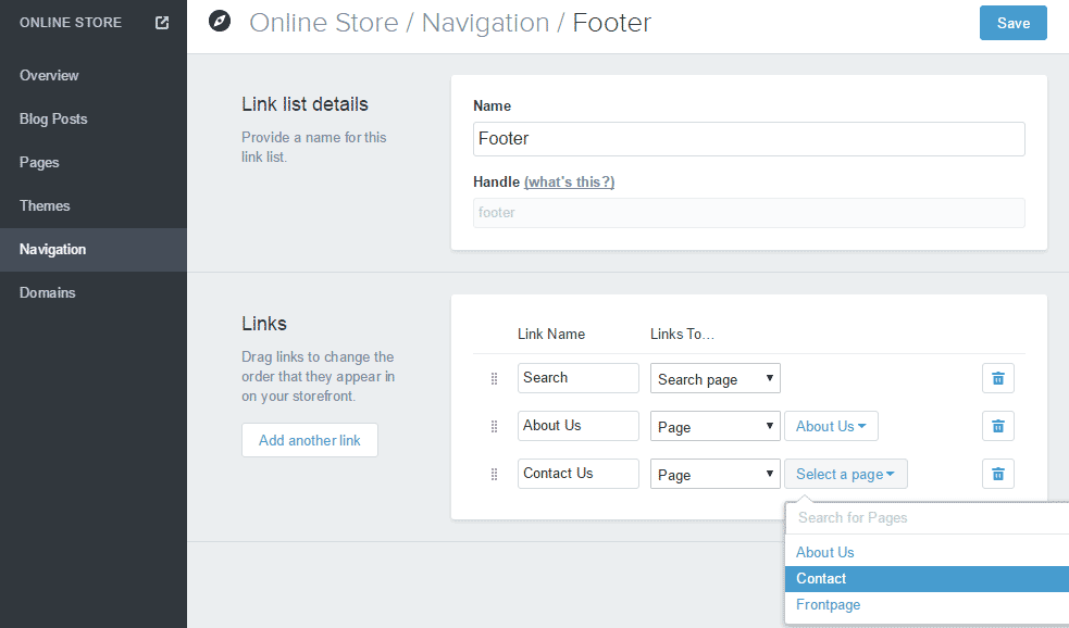 Shopify开店建站营销推广卖家平台后台中文指南 – Pages/页面管理 Shopify开店建站营销推广卖家平台后台中文指南 – Pages/页面管理