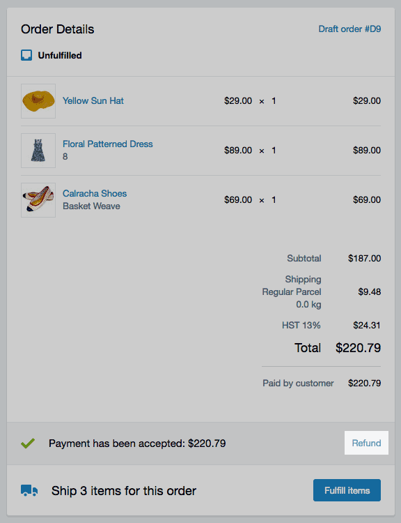 Shopify开店建站营销推广卖家平台后台中文指南 – Refund an order/退款操作 Shopify开店建站营销推广卖家平台后台中文指南 – Refund an order/退款操作
