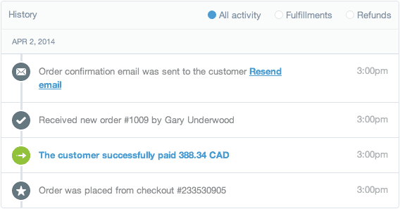 Shopify开店建站营销推广卖家平台后台中文指南 – View order history/查看订单历史 Shopify开店建站营销推广卖家平台后台中文指南 – View order history/查看订单历史