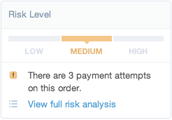 Shopify开店建站营销推广卖家平台后台中文指南 – Risk Analysis/风险分析