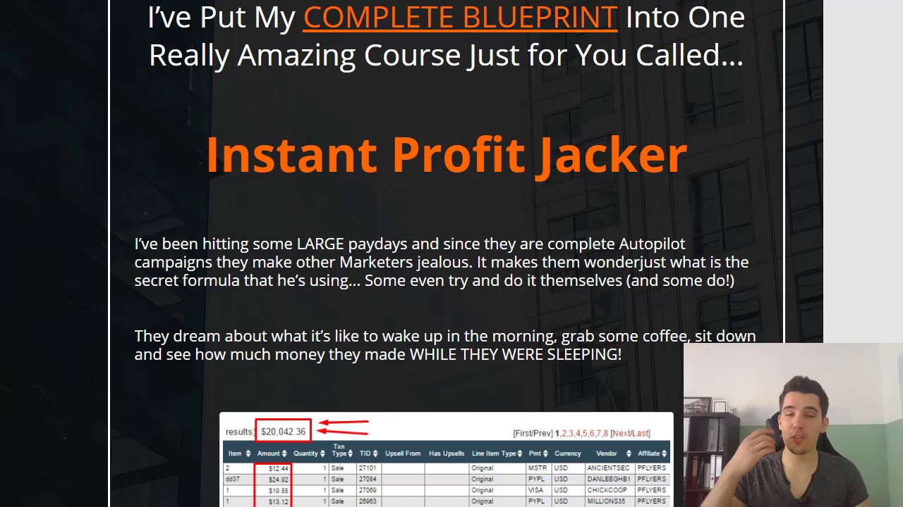 这个简单的、非常赚钱的方法将向你展示我是如何从Clickbank获得超过,000美元的自动赚钱机器（Instant Profit Jacker）