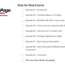 The course is split into several sections, covering everything from basic OnPage to advanced IR to evaluating common errors SEOs miss（OnPage Mastery）