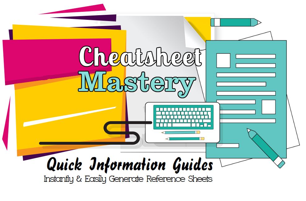 学习如何使用简单的基本的备忘单（Cheat Sheet Mastery）