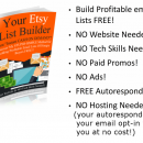 零成本获得数百甚至数千个Etsy电子邮件订阅用户（Your Etsy List Builder）