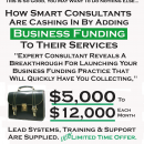 专家揭示了一个突破及启动你的小企业融资实战培训教程，将很快让你收集到每月$5000美元到$12000美元！（Local Freelance Funding Formula）