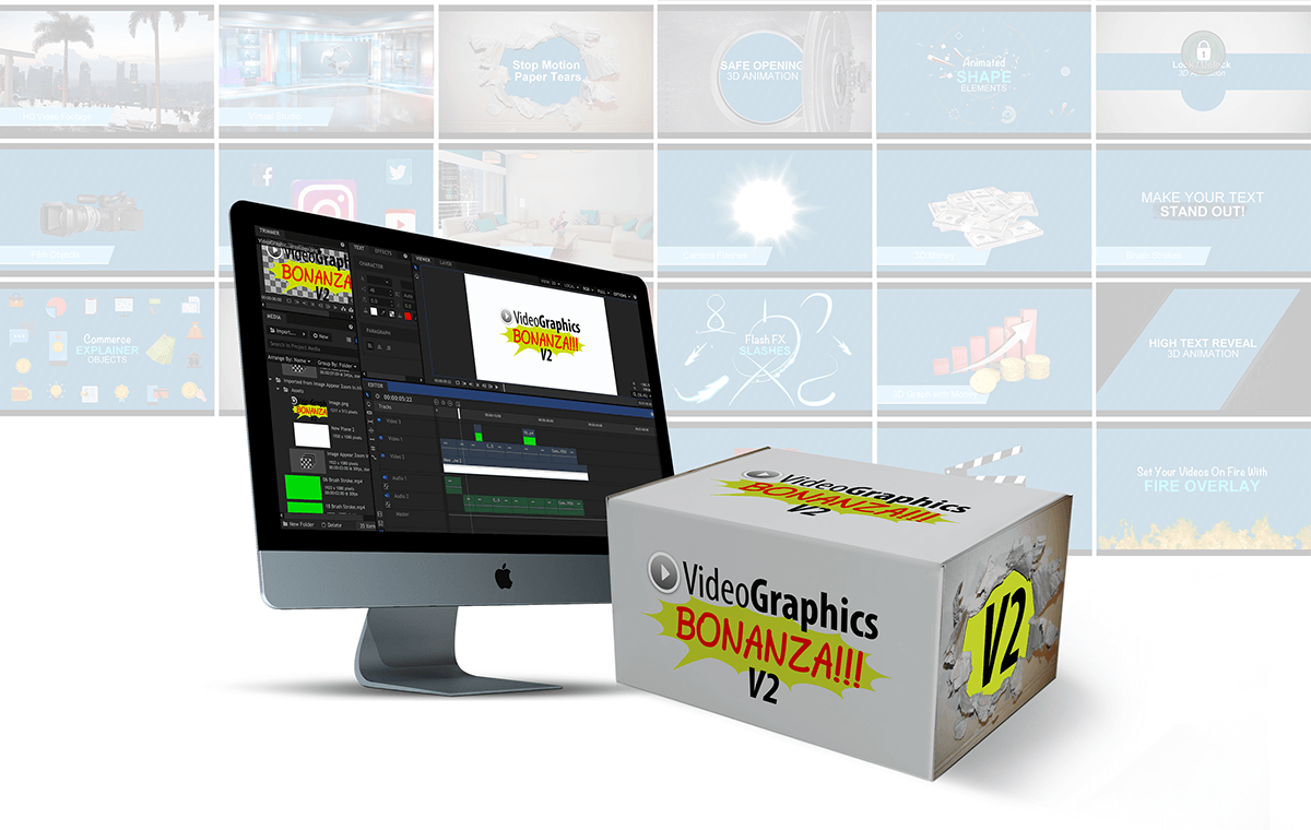 Looking for QUALITY Graphics For Your Videos?  Grab 21 Modules & ,300 Worth  In Premium Video Graphics Assets...  And Make Your Videos Look Awesome!（Video Graphics Bonanza V2）