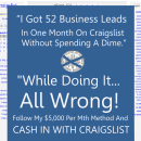 我在Craigslist上一个月就找到了52条商业Offer，而且一分钱都没花。（Craig’s Power Playbook）