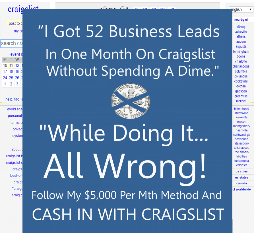 我在Craigslist上一个月就找到了52条商业Offer，而且一分钱都没花。（Craig's Power Playbook）