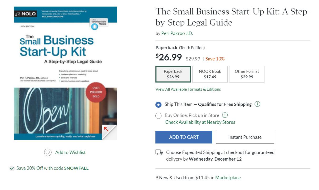米国小企业如何成功？The Small Business Start-Up Kit shows you how to set up a small business in your state, quickly and efficiently clearing state and local bureaucratic hurdles along the way.（The Small Business Start-Up Kit）
