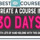 Create a course in 30 days. 教你怎么开培训做教程赚钱（The Course Launcher ）