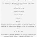 从Reddit上获取流量，不是垃圾流量哦！都是高转换率的流量。（Reddiko ）