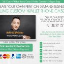 Create your own print on demand business selling custom wallet phone cases.（Wallet Case Profits）