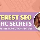了解我是如何获得超过30万的页面浏览量/月的，而且是免费的Pinterest流量引流到我的网站。（Pinterest SEO Traffic Secrets）