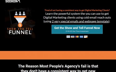 当大多数人试图通过冷冰冰的邮件来获得客户的时候，他们甚至在努力让人们打开他们的邮件时…（The Show and Tell Funnel）