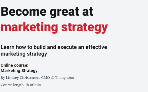 市场营销策略大师 – 学习如何建立和执行有效的营销策略！（Become Great at Marketing Strategy）