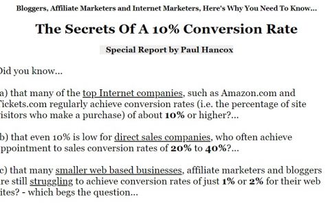 特别报告：向你展示直销代表通常如何达到20%-40%的转化率（The Secrets of a 10% Conversion Rate）