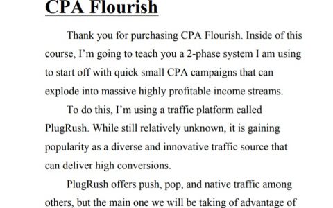 高质量的点击低至$0.003美元，我们用它把$5美元变成$80+美元，然后又把它飙升到每天$1000+美元！（CPA Flourish）